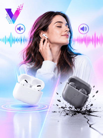 Noise-Cancelling Feature Comparison Drop Test
