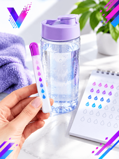 30-Day Hydration Tracking Stick Demonstration